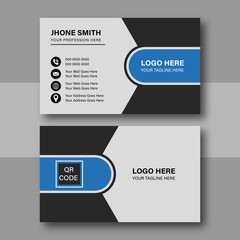 Double-sided creative unique corporate business card vector design template. Business card for corporate business and personal use. Vector illustration design, Print ready,