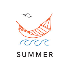 Summer logo design vetor file for logo designer inspiration and company brand