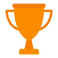 gold trophy cup icon 