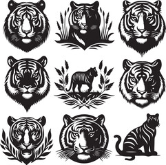 tiger bundle art ilastration