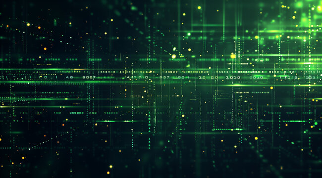 abstract binary code Generative AI