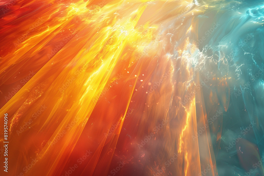Wall mural abstract background with rays