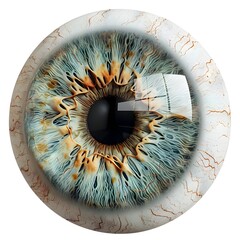 D Rendering of an Eyeball Showcasing Exceptional Clarity and Detail
