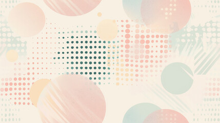 A colorful abstract painting with many different colored circles