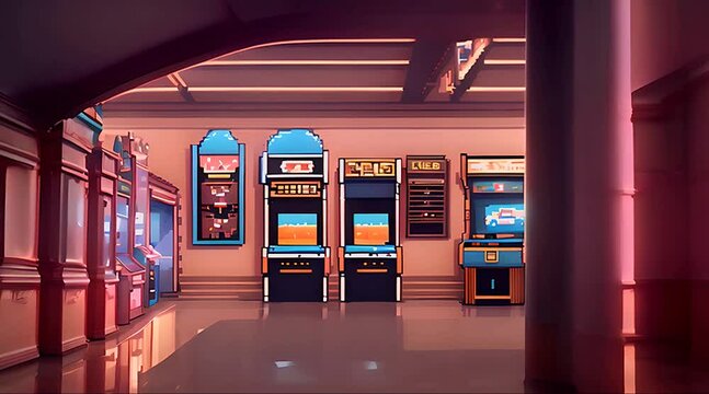 A Room Filled With Arcade Machines