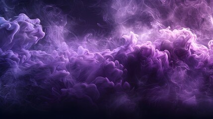 Vibrant Violet Smoke Clouds Forming a Mysterious Backdrop