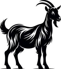 goat Vector,  goat vector illustration, goat emblem design, Goat silhouette