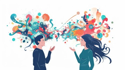 Animated teacher explains tough ideas using only gestures.