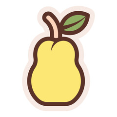 pear fruit sticker