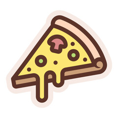 pizza slice sticker