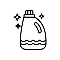 detergent, line icon, isolated background