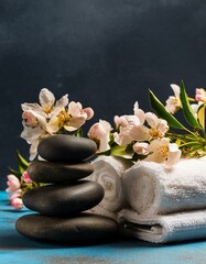 spa still life with orchid