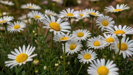 daisies in a field