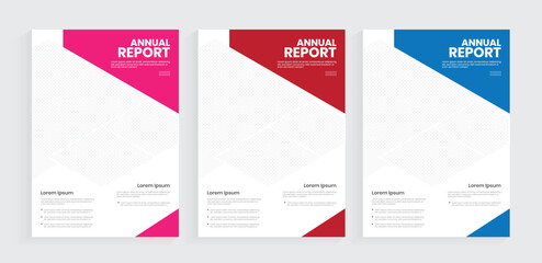 A4 annual report cover design, corporate flier cover template, modern document paper design, handbook layout, annual publication layout.