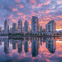 panoramic view of Vancouver skyline