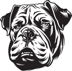 Vector of a dog head