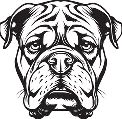 Vector of a dog head