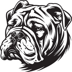 Vector of a dog head