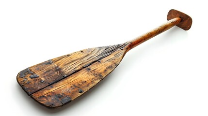 Canoe Paddle Isolated on White Background A Symbol of Outdoor Adventure