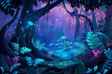 Ethereal Forest Art Scene