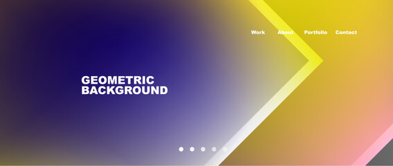 Minimal geometric web site page template design. Vector Illustration For Wallpaper, Banner, Background, Card, Book Illustration, landing page