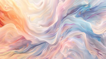 Elegant swirling waves in soft pastel colors, providing a soothing and artistic background