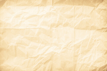 Cream paper old grunge retro rustic blank, crumpled paper texture background surface brown parchment empty. Natural pattern antique design art work and wallpaper.