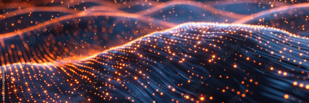 Poster data abstract background. intelligent technology in chaotic dynamic global analysis