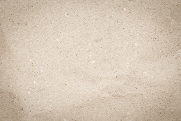 Old paper vintage texture surface for background. Recycle pale brown paper crumpled texture, Cream color recycled kraft paper texture blank with copy space for text.