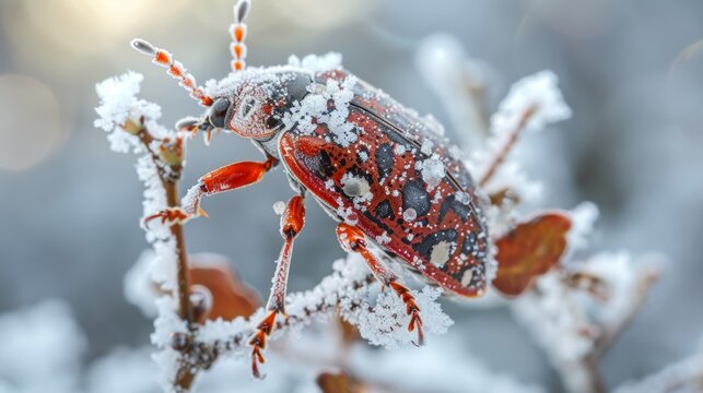 Investigate the genetic basis for the production of cryoprotectants in winter insects 