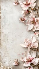 Rustic Elegant Floral Background for Invitations with Royal Monogram - Perfect for Wedding or Special Events.