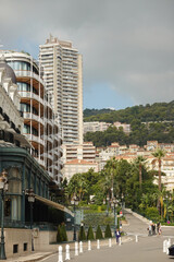 A street of skyscrapers in Monaco