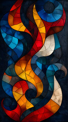 Fototapeta premium stained glass window