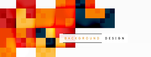 Dynamic colorful squares background. Vector Illustration For Wallpaper, Banner, Background, Card, Book Illustration, landing page