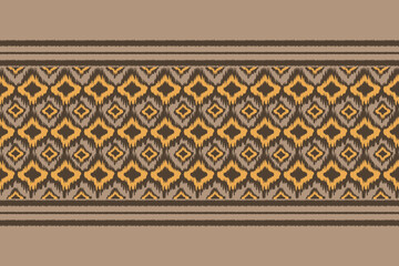 Ethnic abstract ikat art. Aztec ornament print. geometric ethnic pattern seamless color oriental. Design for background, curtain, carpet, wallpaper, clothing, wrapping, Batik