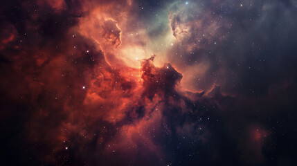 Nebula, which is a large cloud of gas and dust in space, Generative AI