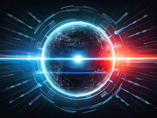 Obraz premium Abstract Background of Ultra-Fast Global Data Transfer and High-Speed Broadband Connectivity