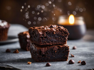 Experience the heavenly taste of classic brownies, with their moist texture and intense chocolate flavor.