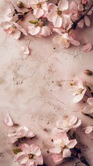 Rustic Elegance: Flowery Theme Background with Royal Monogram for Invitations