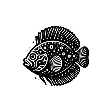 recommend clip art: Refined Flounder Silhouette: Elegant Simplicity in Marine Art - minimallest flounder vector
                    