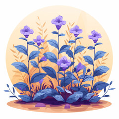 Beautiful purple flowers. white background.