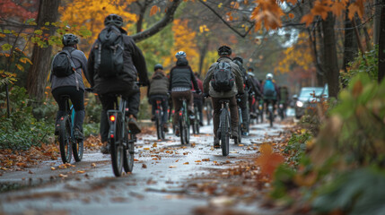 Fototapeta premium including workshops on tax deductions available for employers who support eco-friendly transportation options