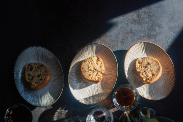 homemade chocolate banana bread bundt cake.