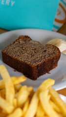 Bananenbrot, gebacken