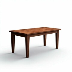 Fototapeta premium dark brown table. Isolated, transparent background, cutout, mockup for graphic design