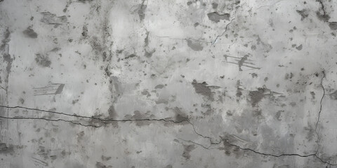 Grey cracked wall. Cement paint.