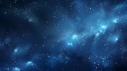 Night sky with stars and nebula as background. Star field in space many light years far from the planet Earth.
