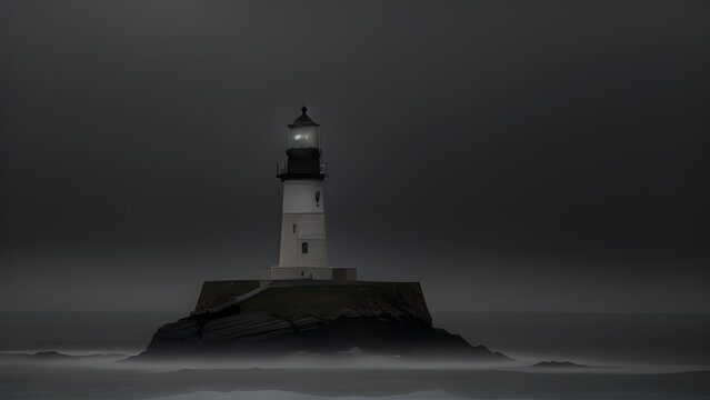 Lighthouse in the Fog
