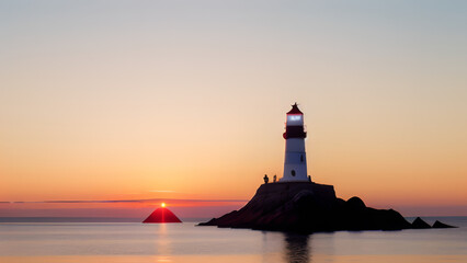 Fototapeta premium Lighthouse at Sunset