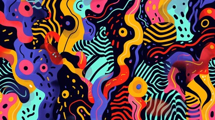 Bold and colorful abstract patterns